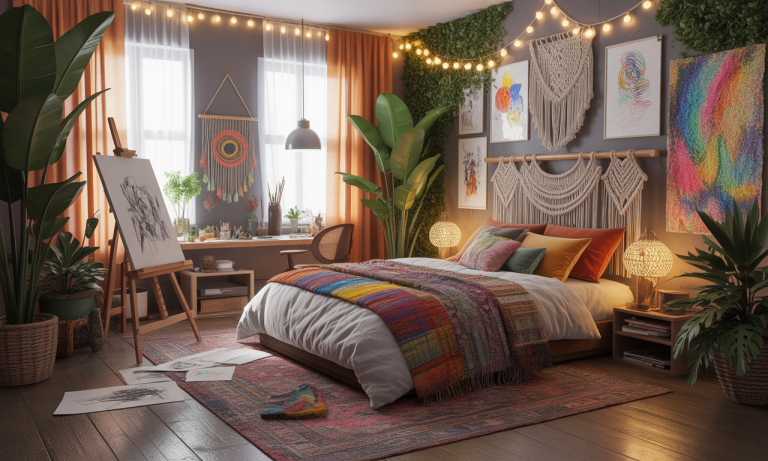 Comment transformer votre chambre en un espace artistique et bohème ?